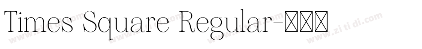 Times Square Regular字体转换